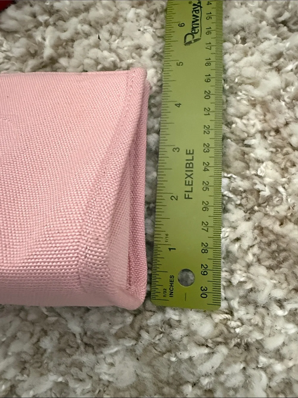 Dior Pink Canvas Trifold Card Wallet with Embossed CD Logo